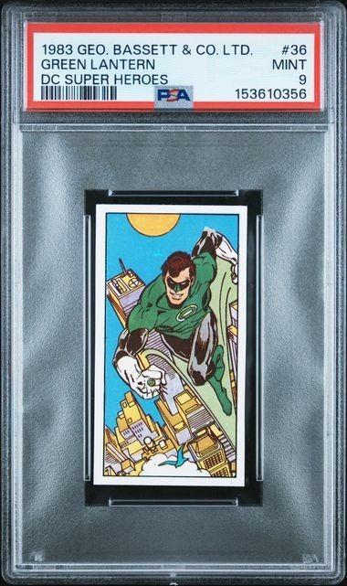 1983 GEO. BASSETT & CO. DC SUPER HEROES GREEN LANTERN #36 PSA 9