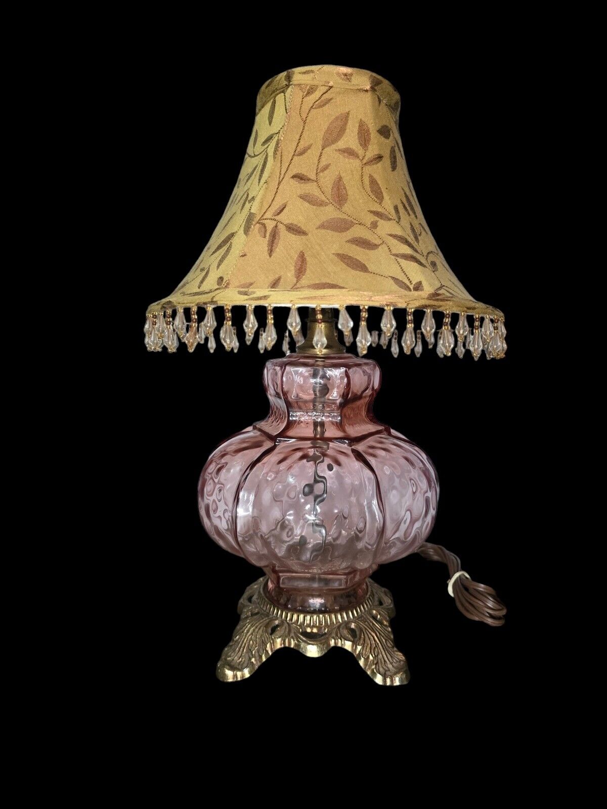 Hollywood Regency Carl Frankenstein Pink Bubble Lamp MCM Vintage 