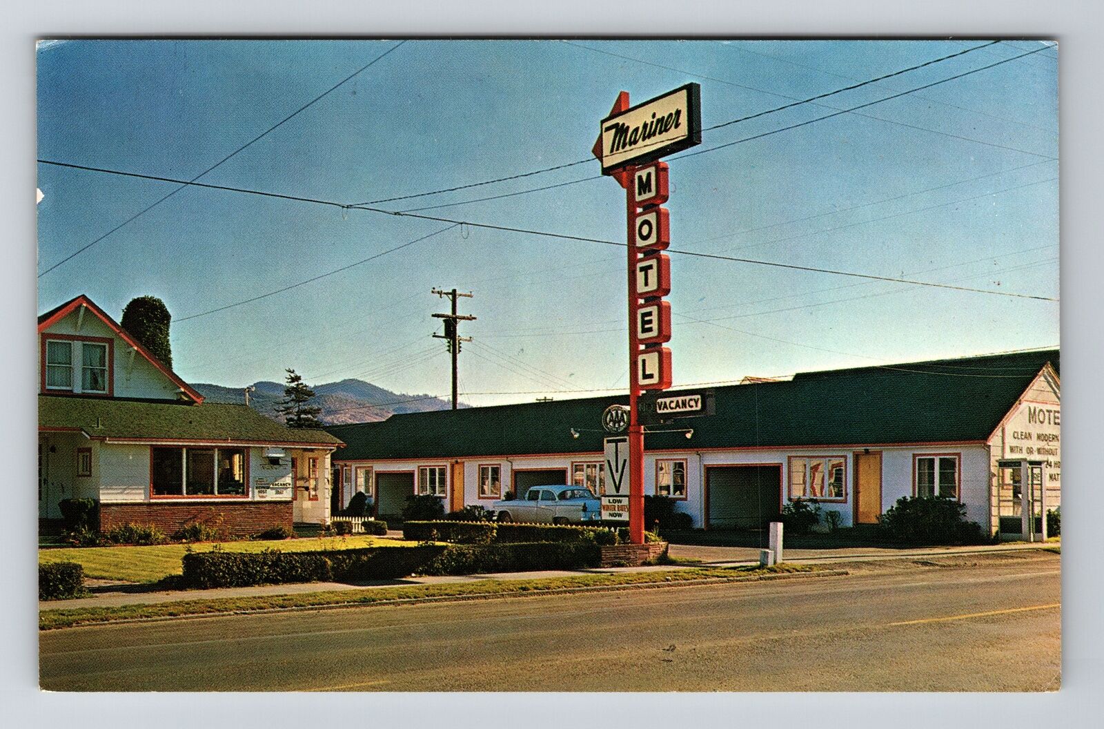 Seaside OR-Oregon, Mariner Motel, Exterior, Vintage Postcard