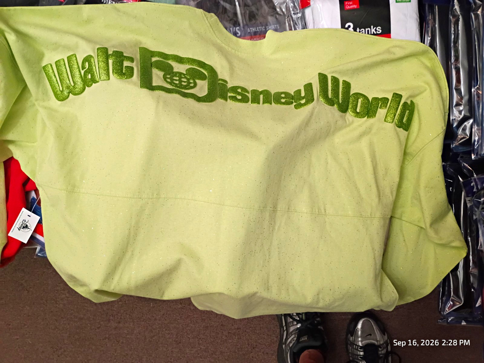 Disney Spirit Jersey Walt Disney World Adult Green T-Shirt Disney Franchise