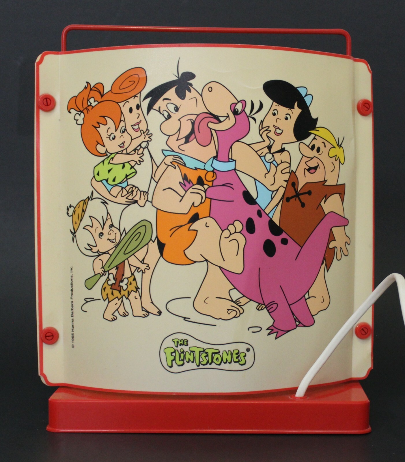 1995 THE FLINTSTONES Vintage Lamp Dalber Spain 26 x 22.5 cm (10.25\