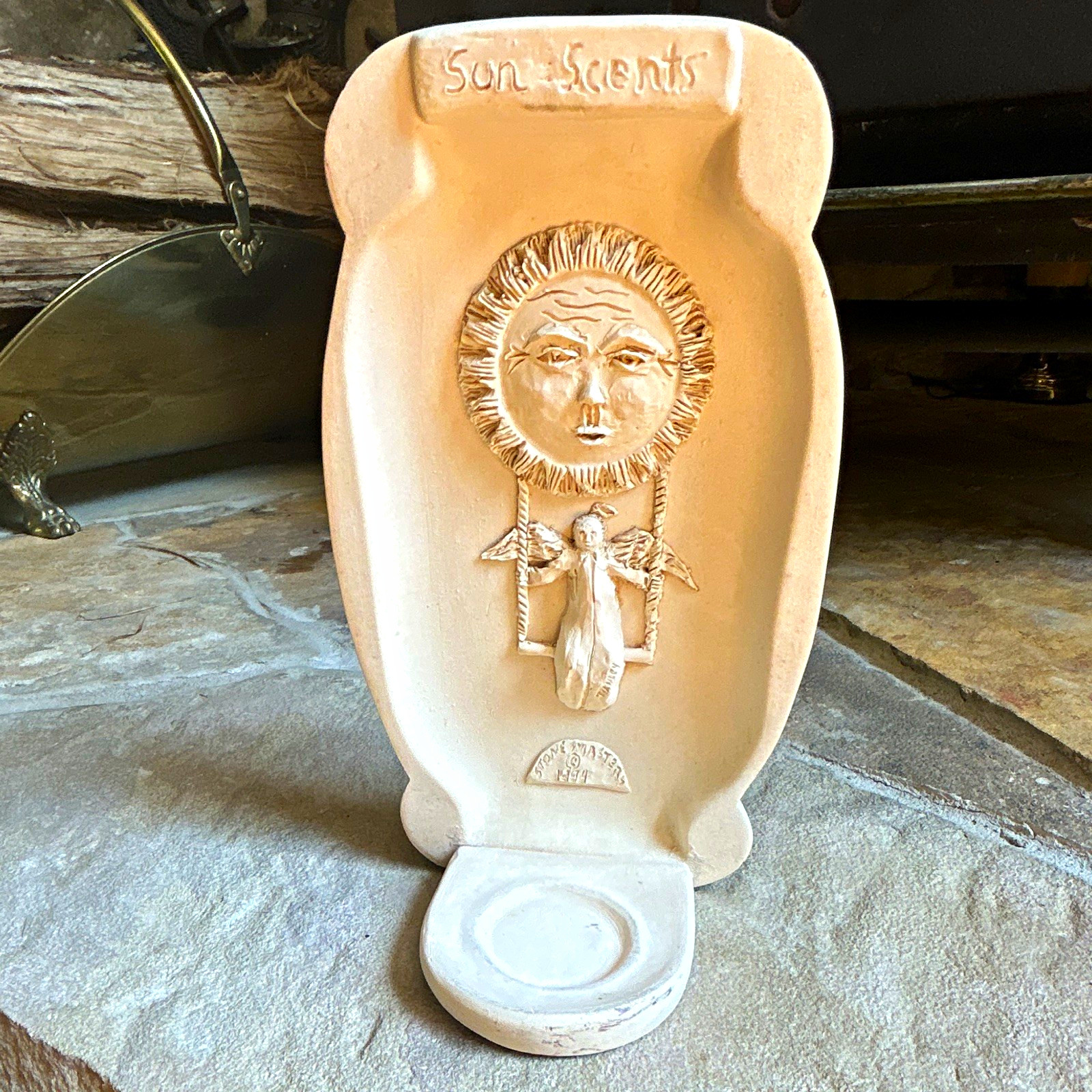 Sun-Scents Celestial wall hanging tea light candle Vintage 1990 Stone Masters