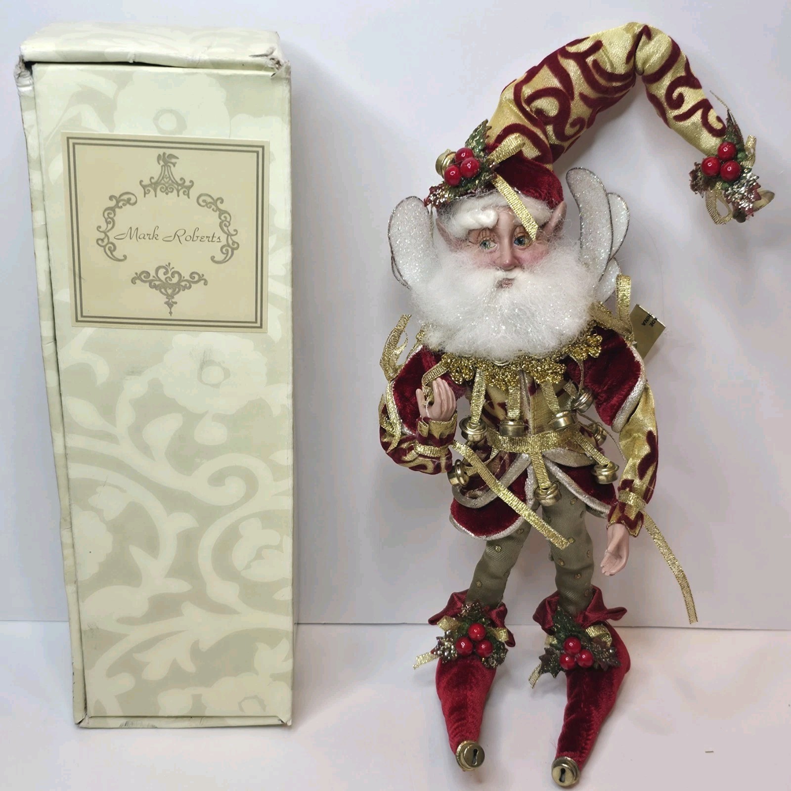 Mark Roberts Jingle Bell Fairy Small 51-62378 Christmas Elf w/ Box Tags