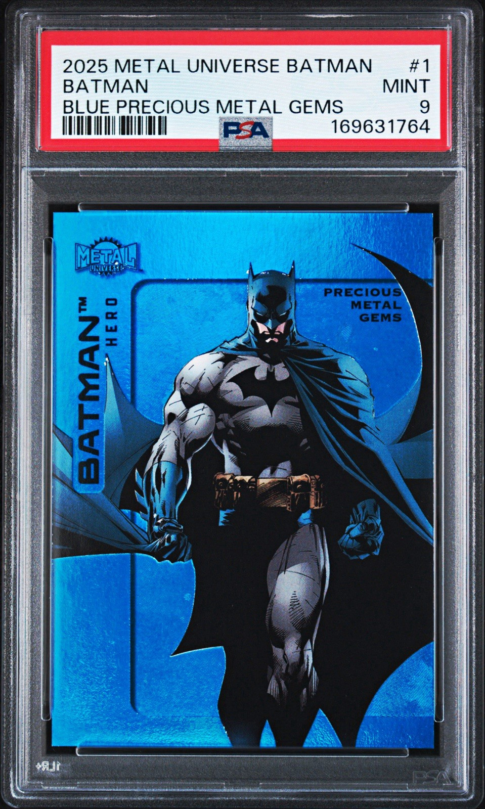 2025 Metal Universe Batman #1 Blue Precious Metal Gems PSA 9 1/50 PMG POP 1 2025 Metal Universe Batman #1 Blue Precious Metal Gems PSA 9 1/50 PMG POP 1
