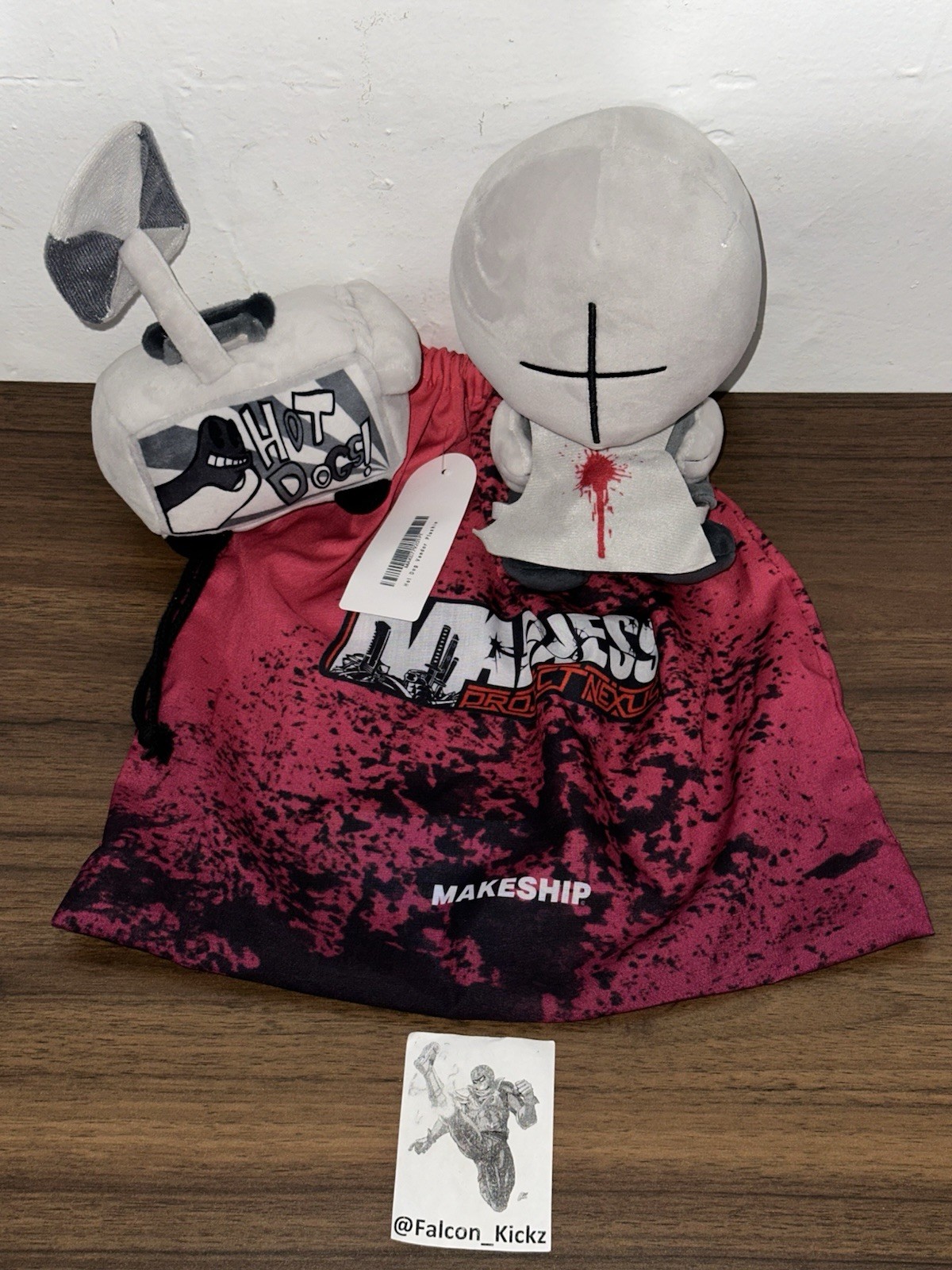 Makeship Hot Dog Vendor Plushie By MADNESS: Project Nexus Plush Doll SHIPS TODAY