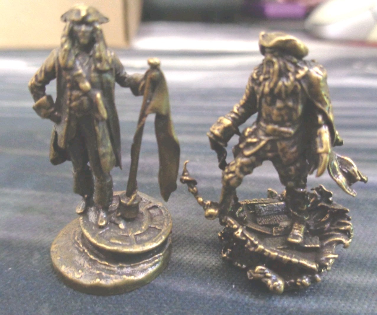 Pirates of the Caribbean Inspired Brass Pirate Captain & Davey Jones Set