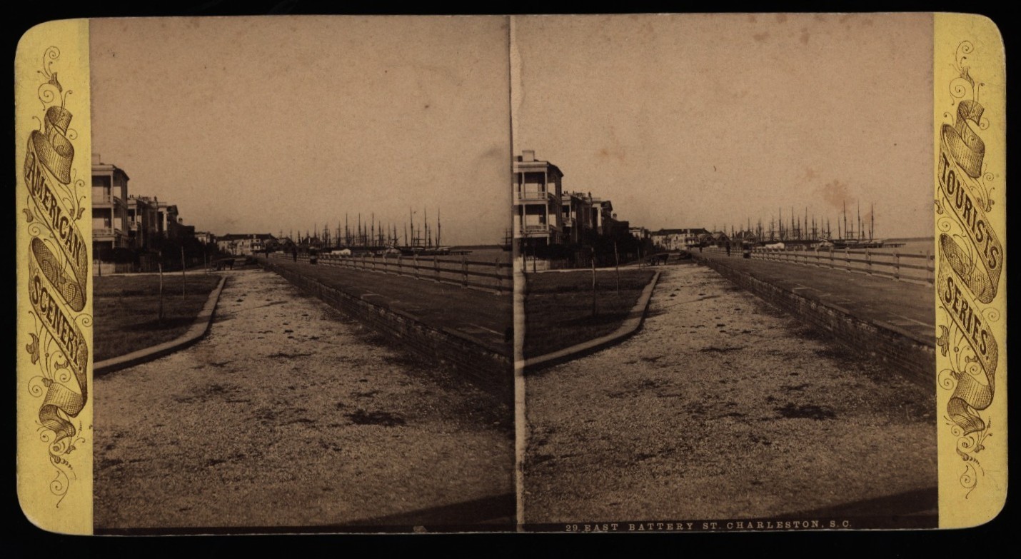 219)  EAST BATTERY ST ~ CHARLESTON, SOUTH CAROLINA, Where it begin in April 1861