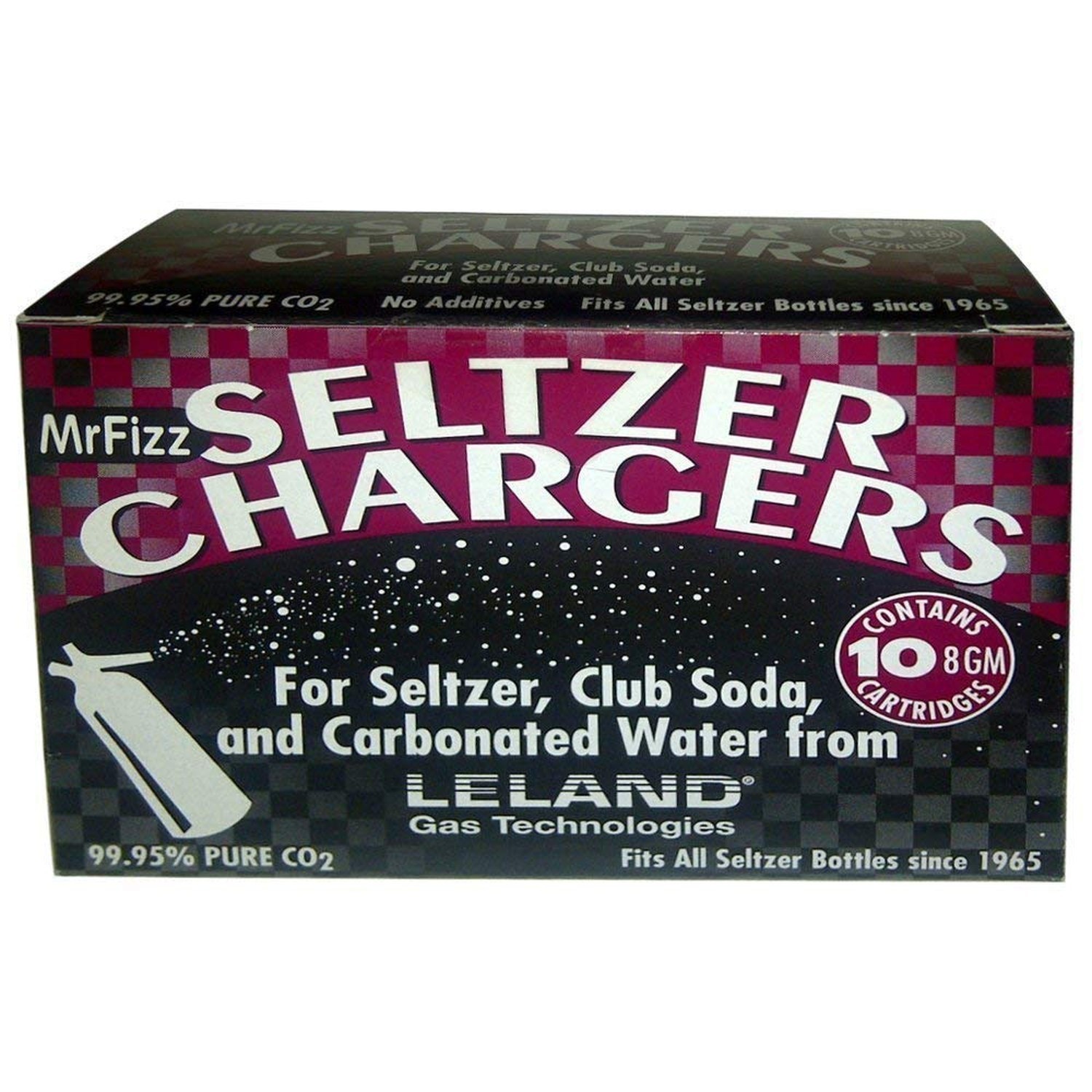 Leland Soda Chargers Seltzer Chargers Co2, 40 Count,Silver