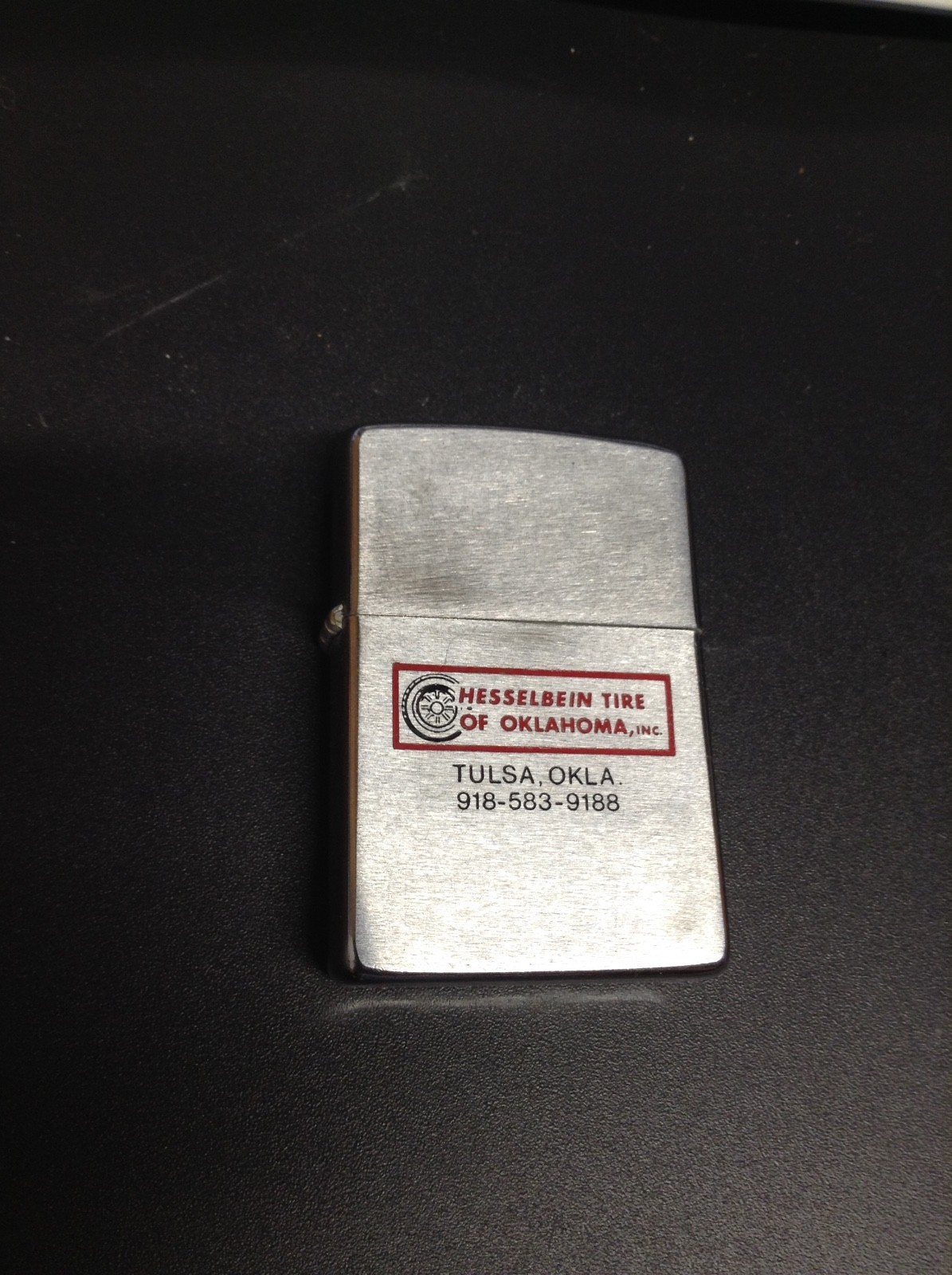 ZIPPO Advertising Vintage 1976 HESSELBEIN TIRE  Zippo Lighter
