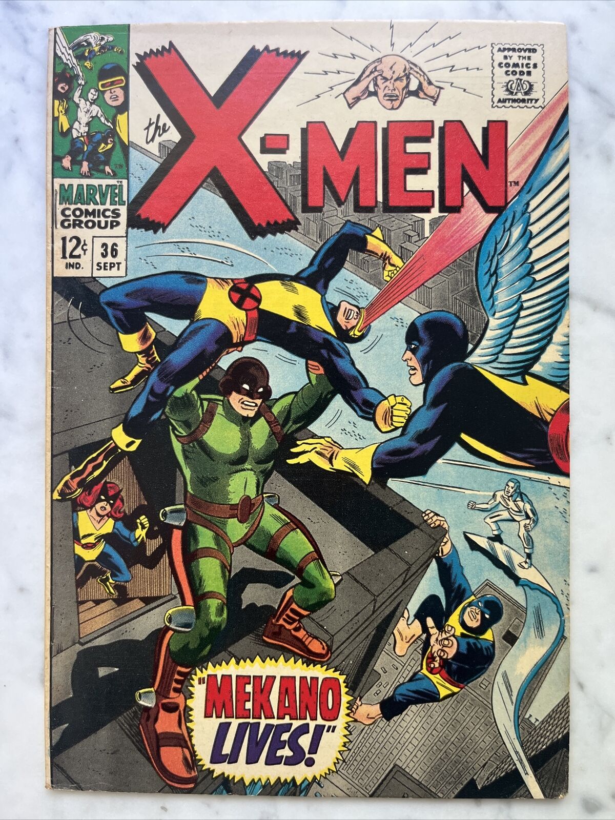 X-Men #36 - 1st App Mekano - Marvel Comics 1967 (VF/VF-)