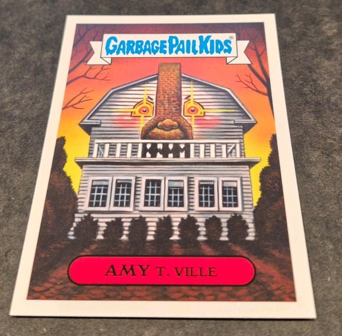 2018 Garbage Pail Kids Retro Horror Amy T Ville Sticker, 10a, Amityville Horror