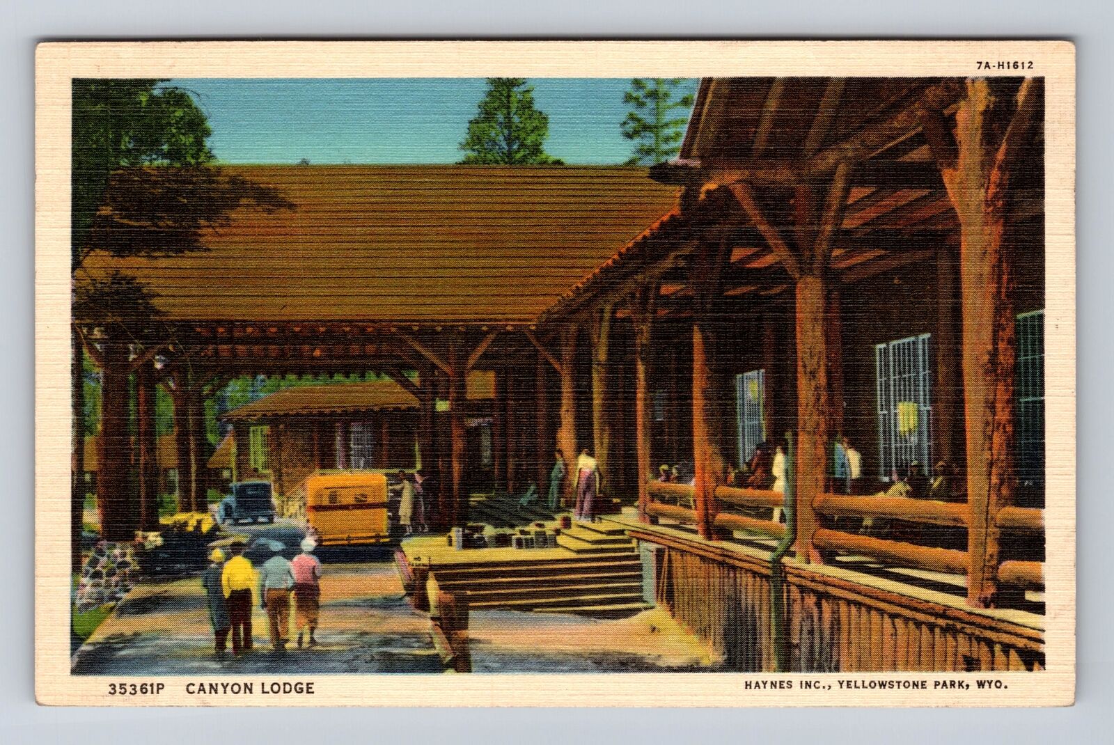 Yellowstone National Park, Canyon Lodge, Series #35361P, Vintage Postcard