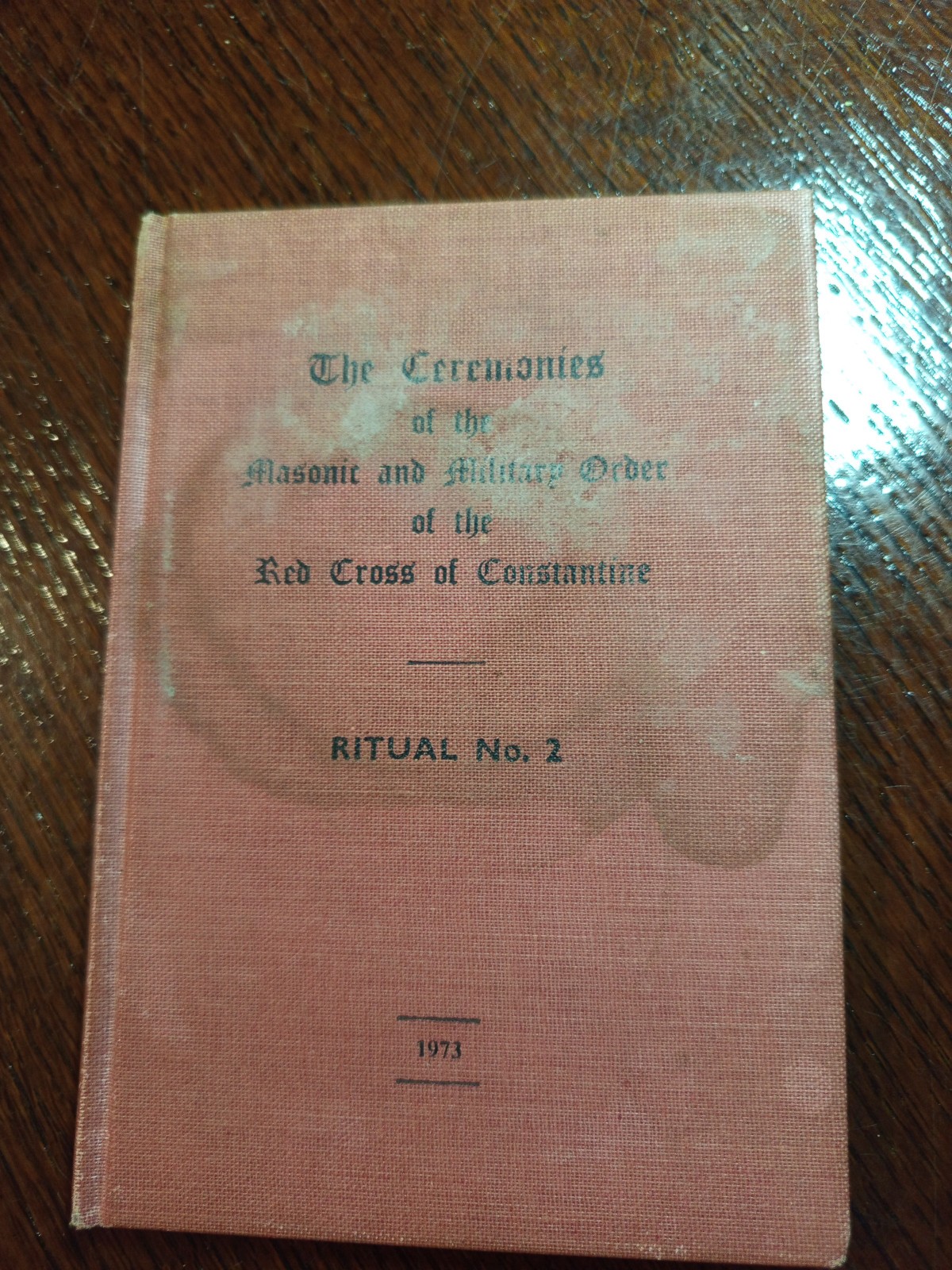 Ritual No.2 Red Cross of Constantine Military Order  Freemasonry masonic/717