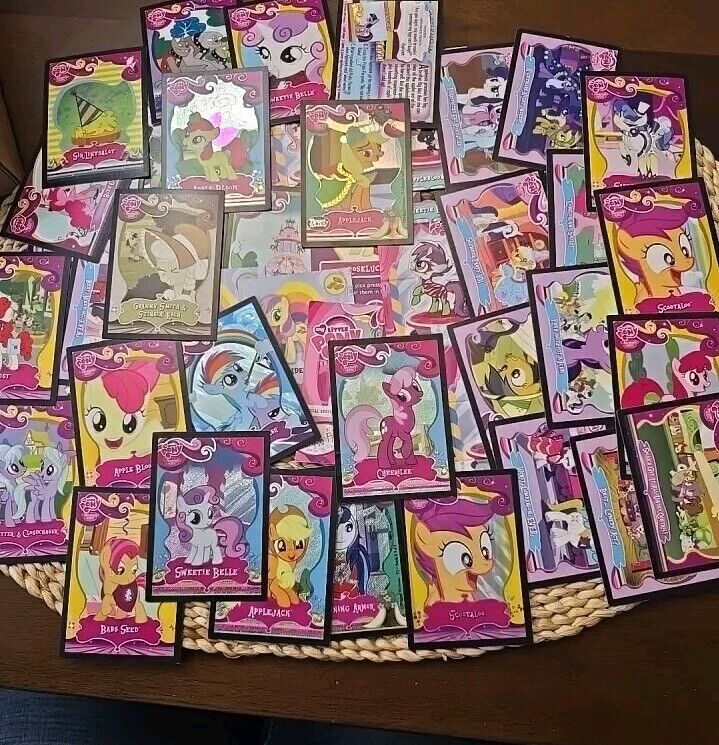 My Little Pony Trading Cards And More Huge Lot Over 200 Cards