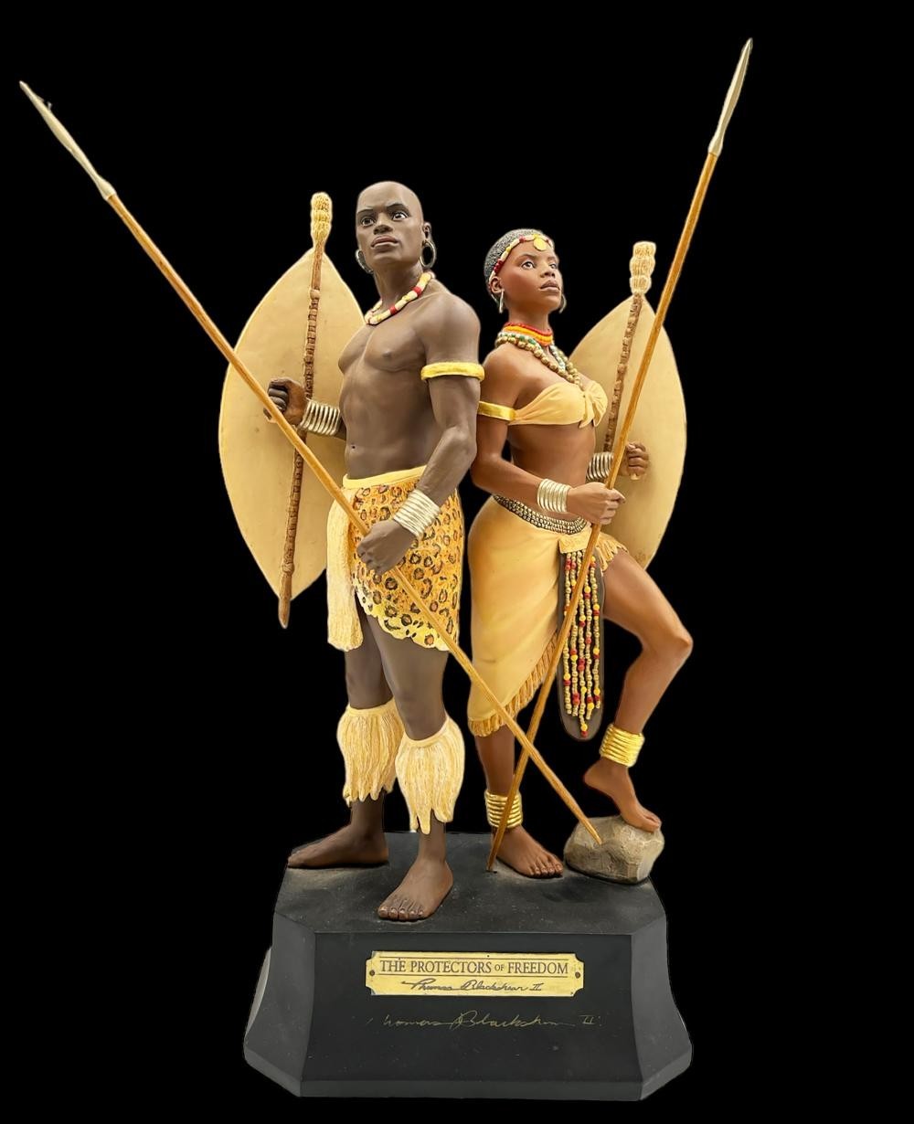THOMAS BLACKSHEAR'S EBONY VISIONS The Protector's of Freedom Statue (NEW)