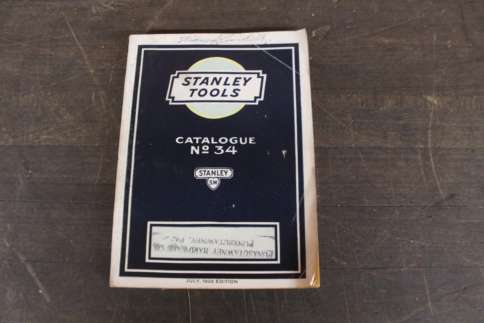 Antique 1932 Stanley Tools Catalogue No. 34 B/W Hardware Carpentry