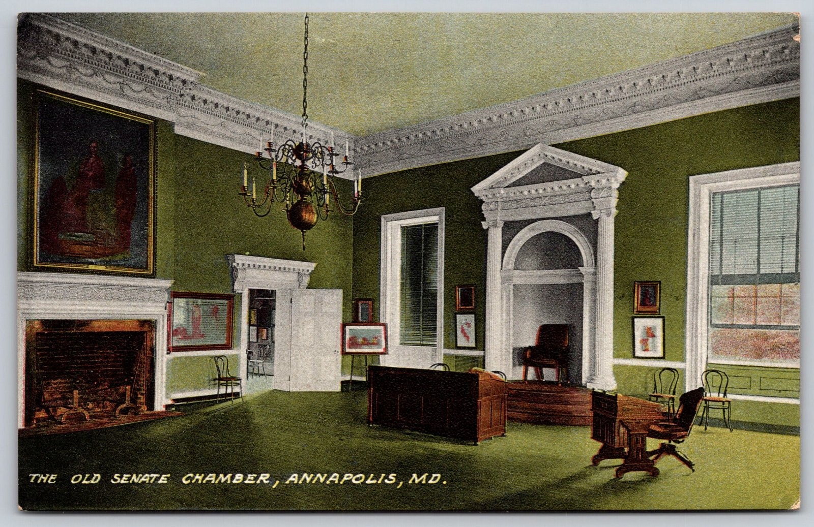 The Old Senate Chamber Annapolis Maryland Postcard PC230