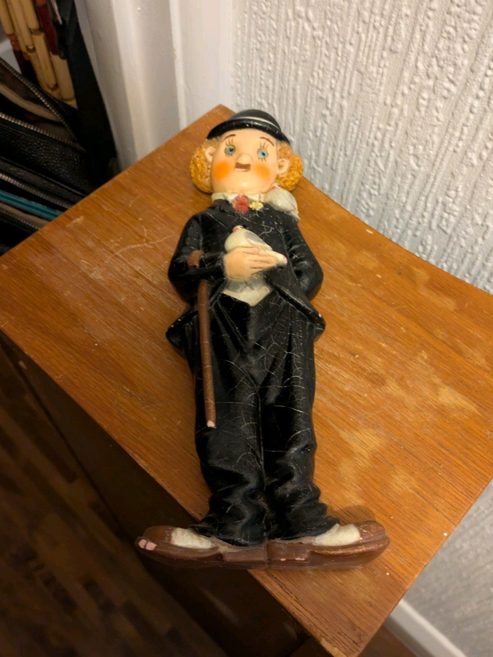 Vintage Chalk Charlie Chaplin Ceramica Convento Jusus Maria Wallace Bust