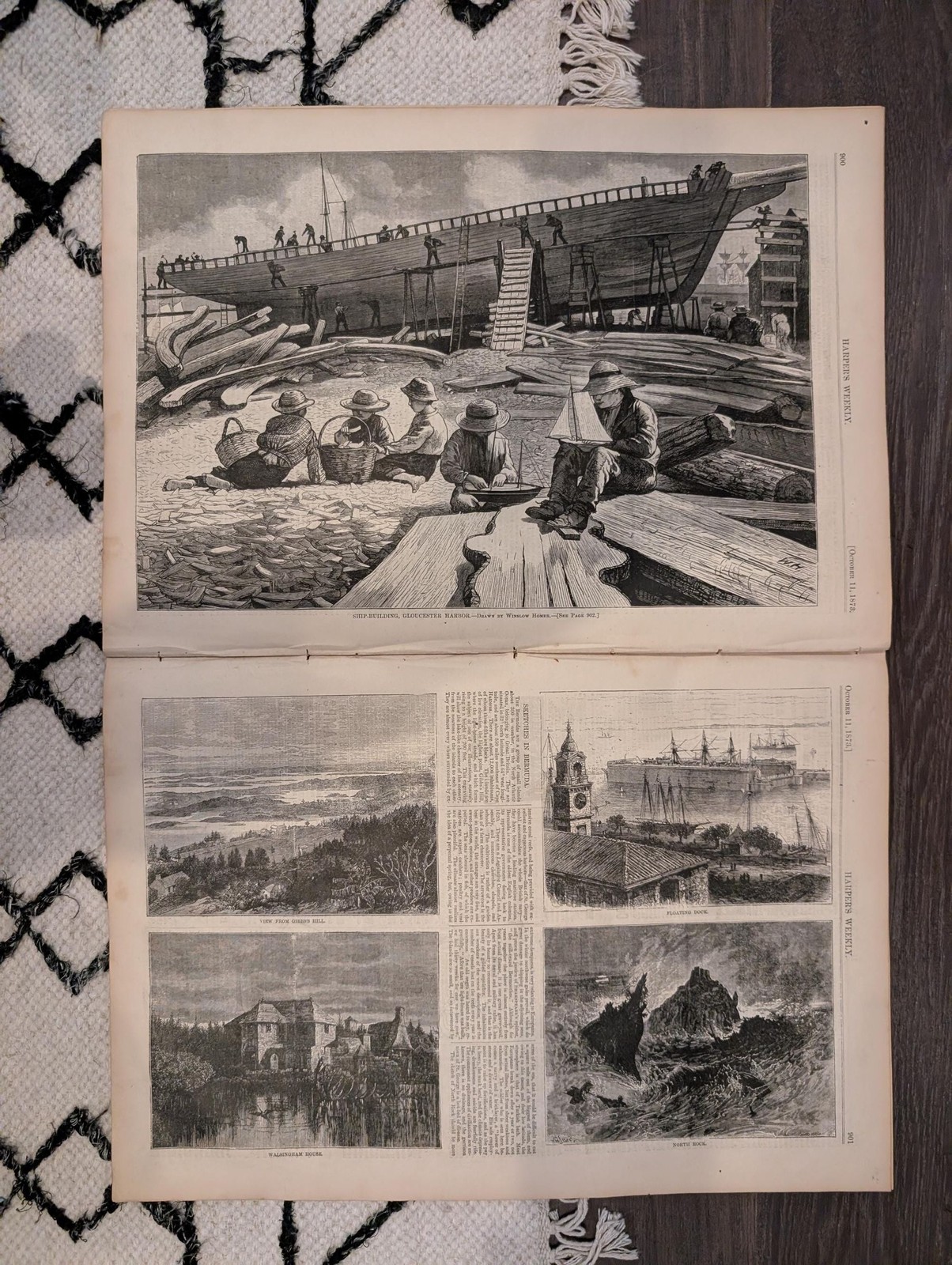 Oct 11 1873 Harpers Weekly, Winslow Homer \
