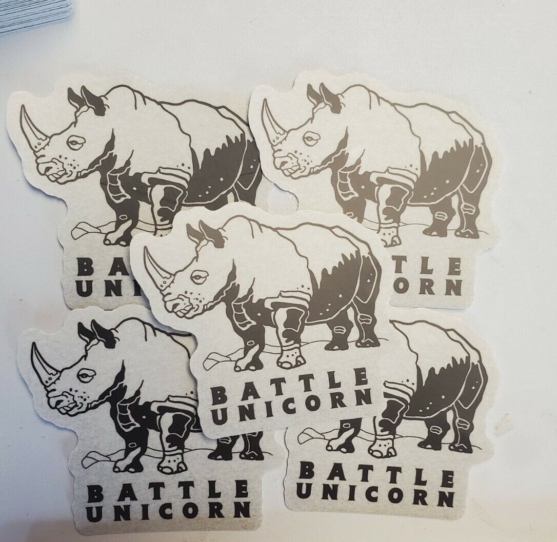 RARE BATTLE UNICORN 🦄 STICKERS 5 PACK LOT 