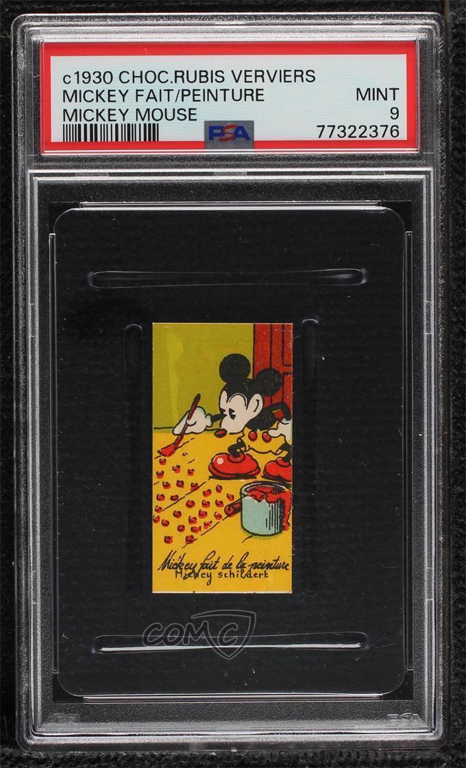1930s Terrassier Mickey Mouse (Mickey Fait de la Peinture) PSA 9 MINT 3q4