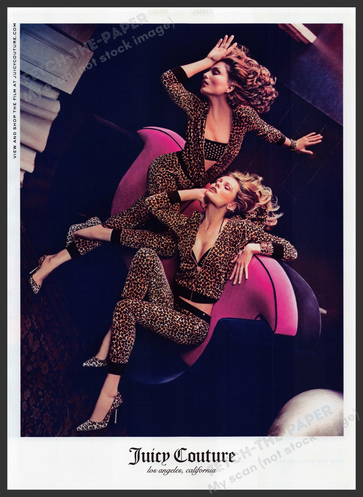 Juicy Couture Clothing 2000s Print Advertisement Ad 2013 Legs Leopard L.A.