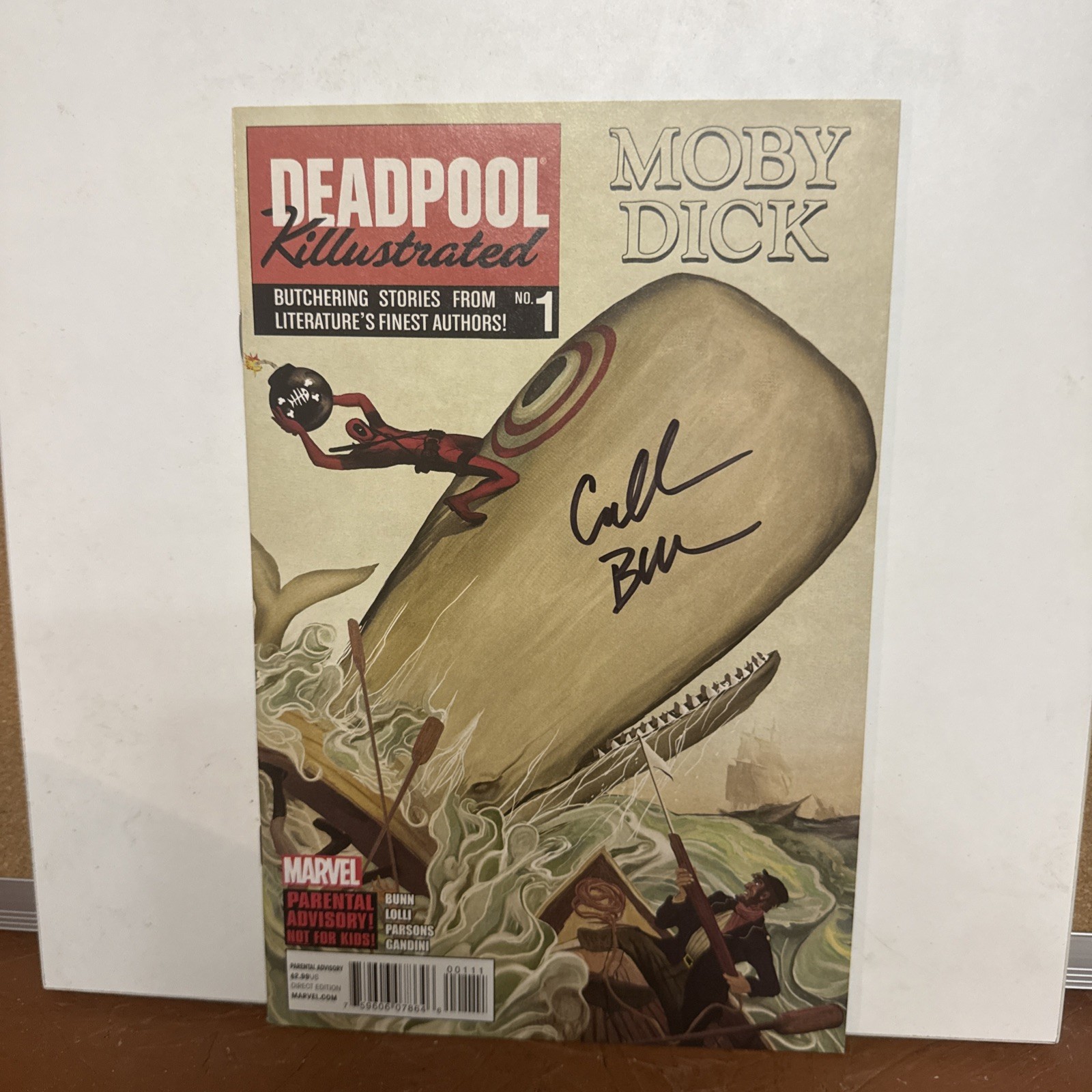 Deadpool Killustrated #1 (Marvel Comics March 2013) Signed By Cullen Bunn