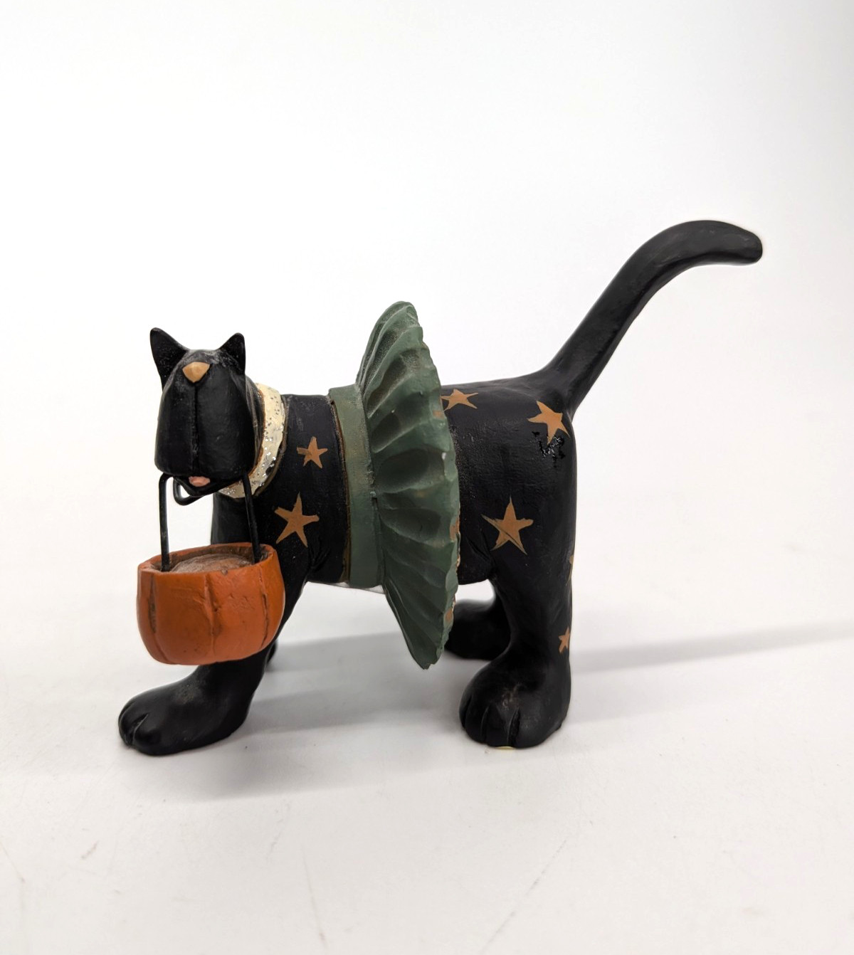VTG Williraye Studio Halloween Black Cat Tutu Pumpkin Figurine WW6010 Coynes VTG Williraye Studio Halloween Black Cat Tutu Pumpkin Figurine WW6010 Coynes