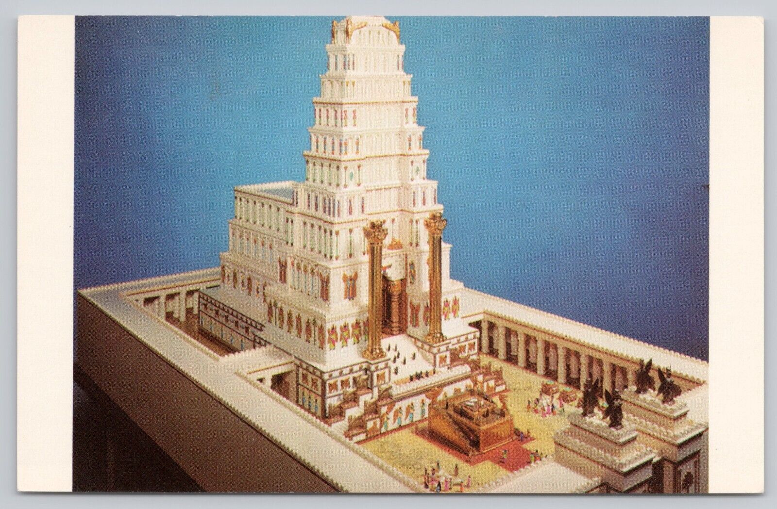 San Francisco California Masonic Memorial Temple King Solomon Model VTG Postcard