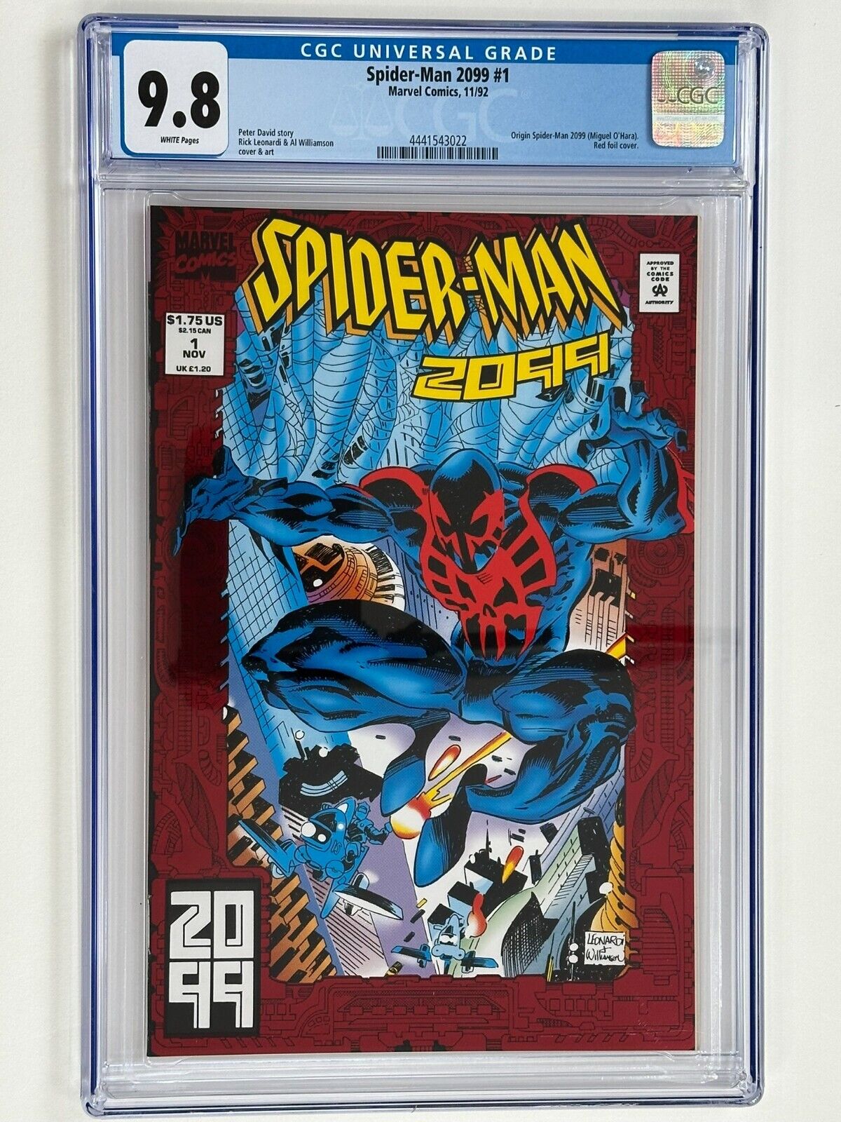 SPIDER-MAN 2099 #1 CGC 9.8 - Marvel Comics 1992
