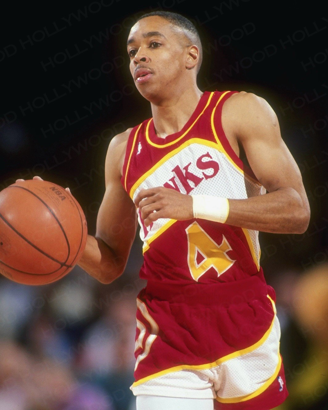 SPUD WEBB 8x10 PHOTO #1 - ATLANTA HAWKS WM
