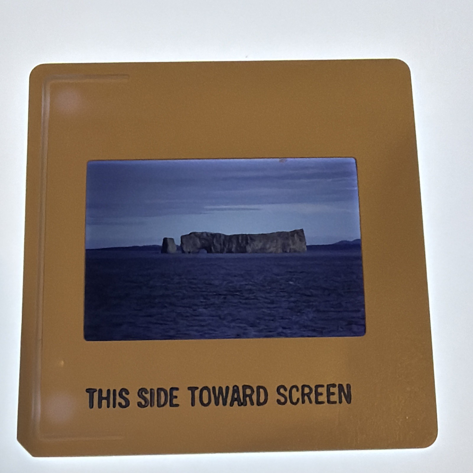 1970s Perce Rock Rocher Perce Gaspe Peninsula Quebec Canada 35mm Color Slide