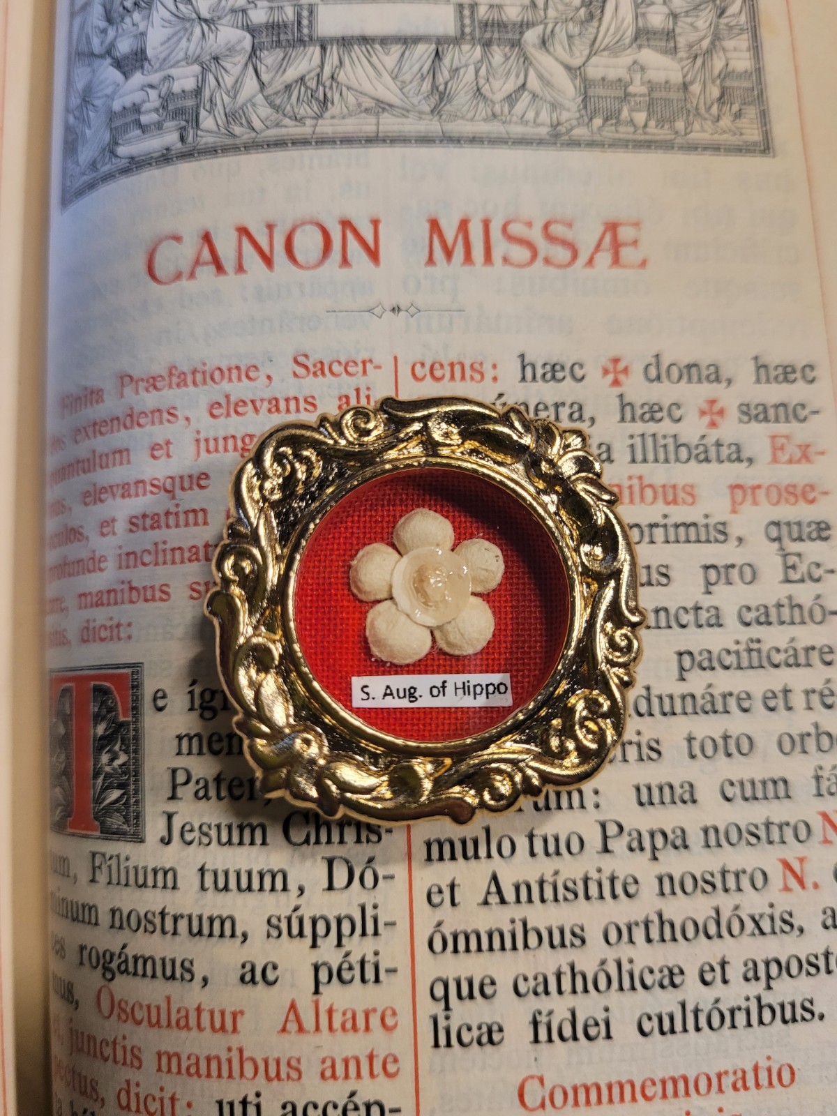 First Class Reliquary Relic/Saint Augustine Of Hippo 