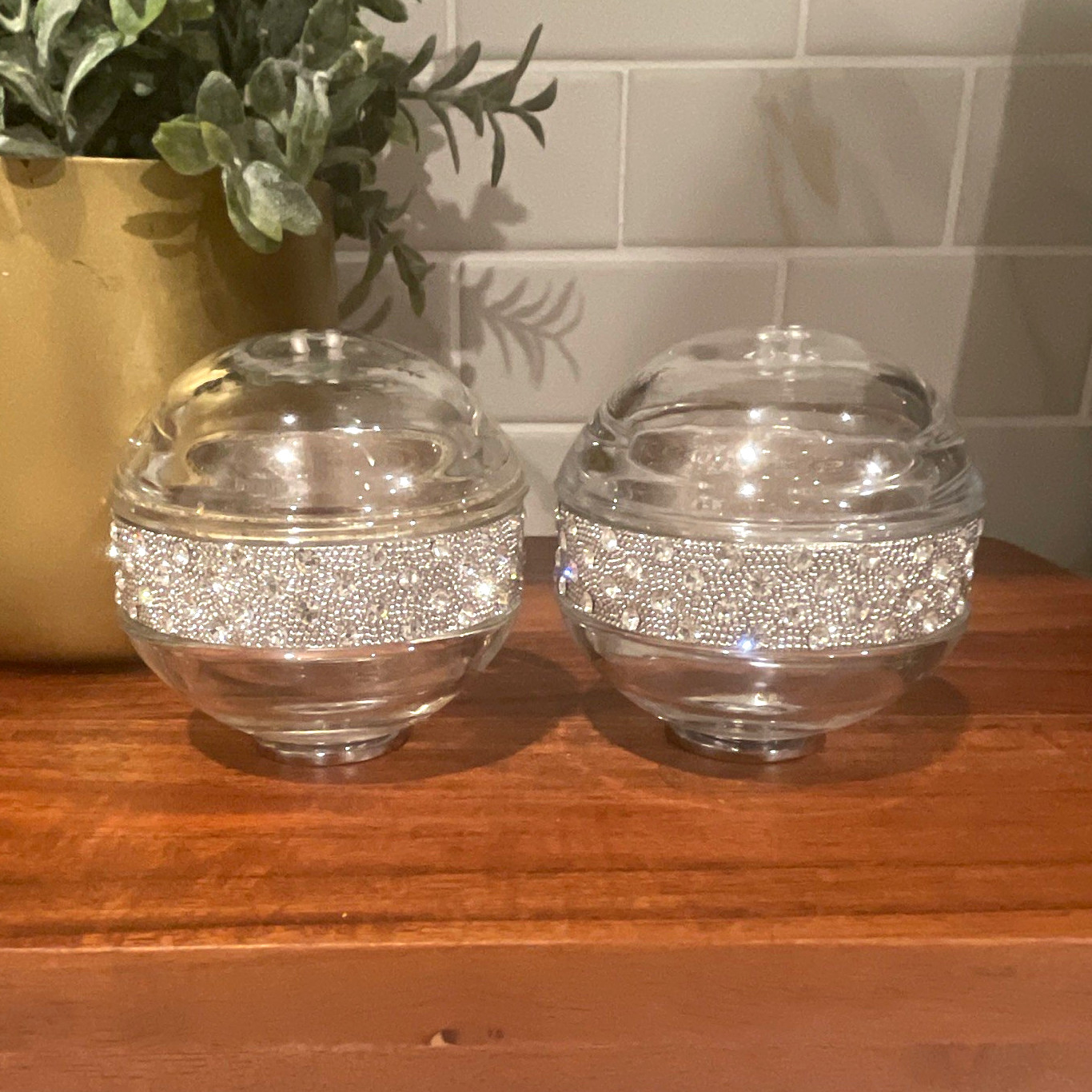 L’Objet Braid Spice Jewels Salt & Pepper Shakers.