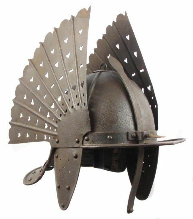 18GA Steel Medieval Hussars Helmet Knight Helmet Reenactment Halloween AJ572 18GA Steel Medieval Hussars Helmet Knight Helmet Reenactment Halloween AJ572