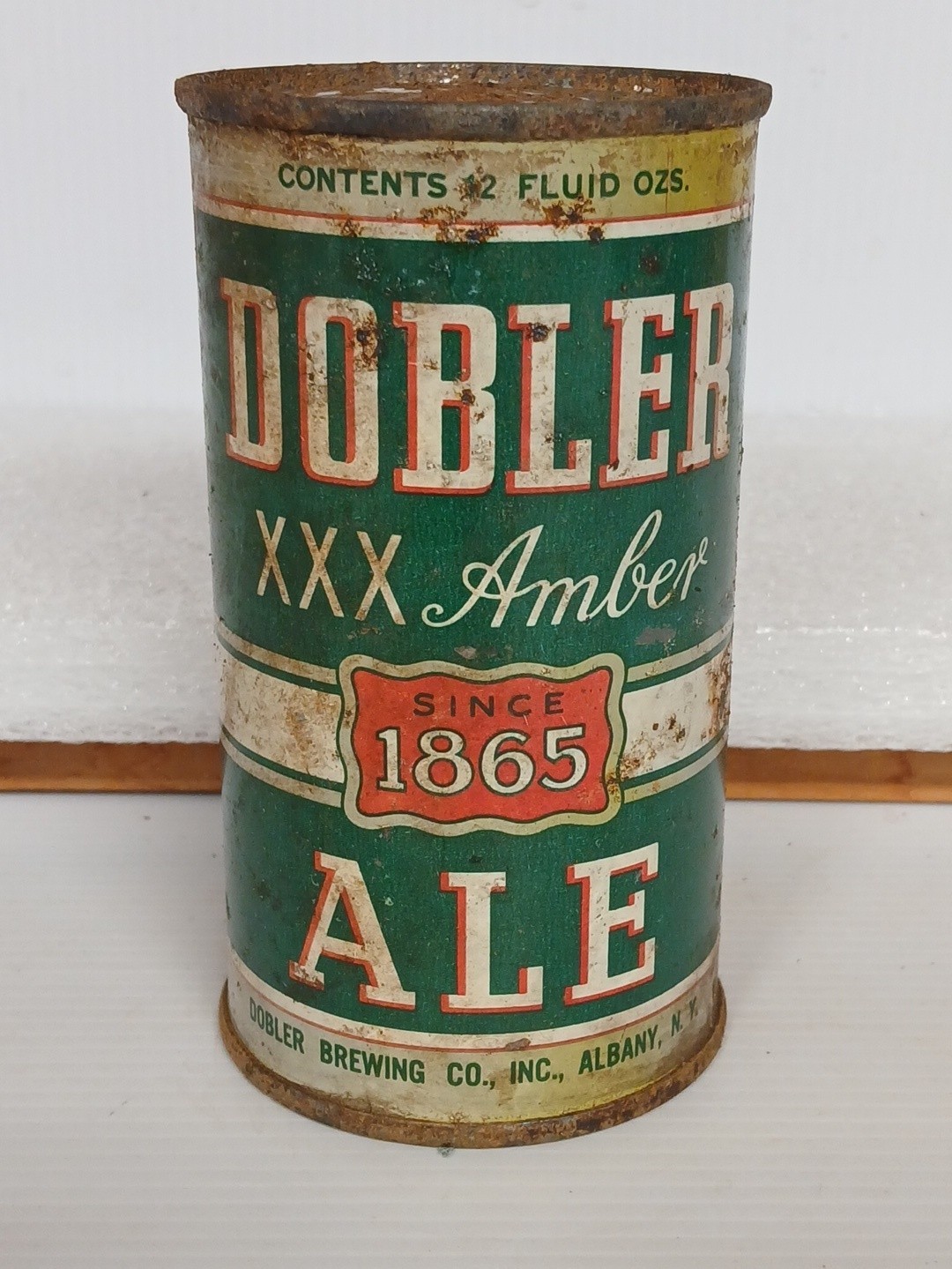 c1940-50s Dobler XXX Amber Ale Dobler Brewing Co. Inc. Albany, N.Y., Beer Can