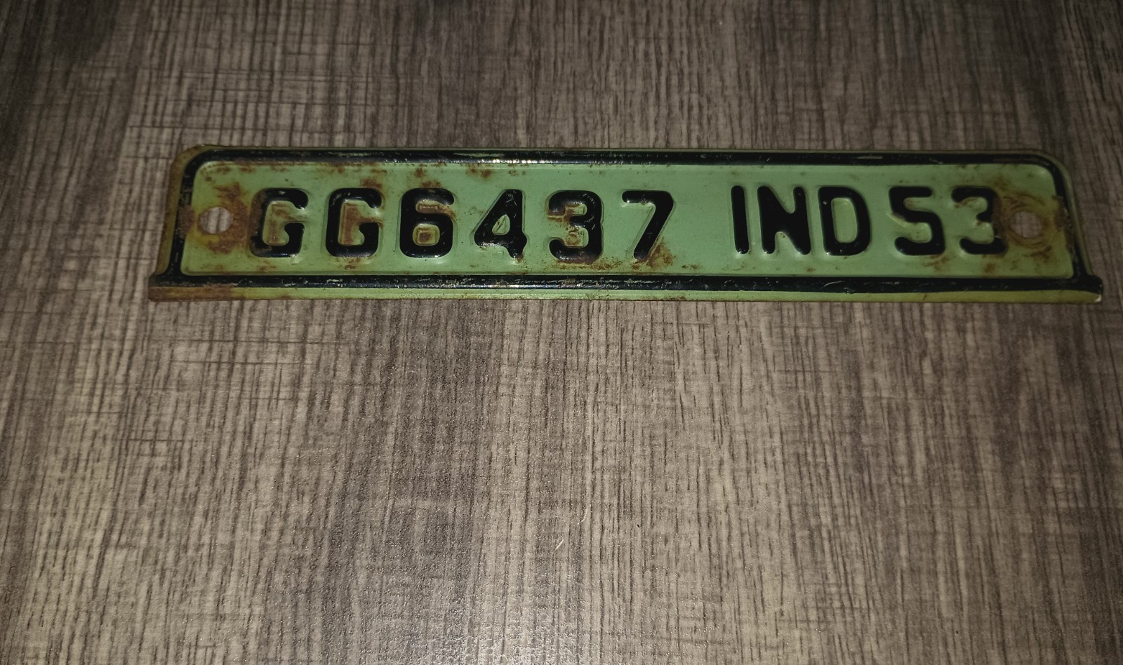1953 Original Truck INDIANA License Plate Topper  IND53