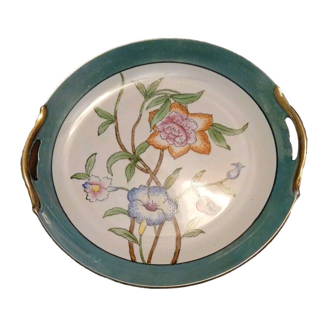 Noritake Vintage Hand Painted Plate With Gold Trim Made In Japan 