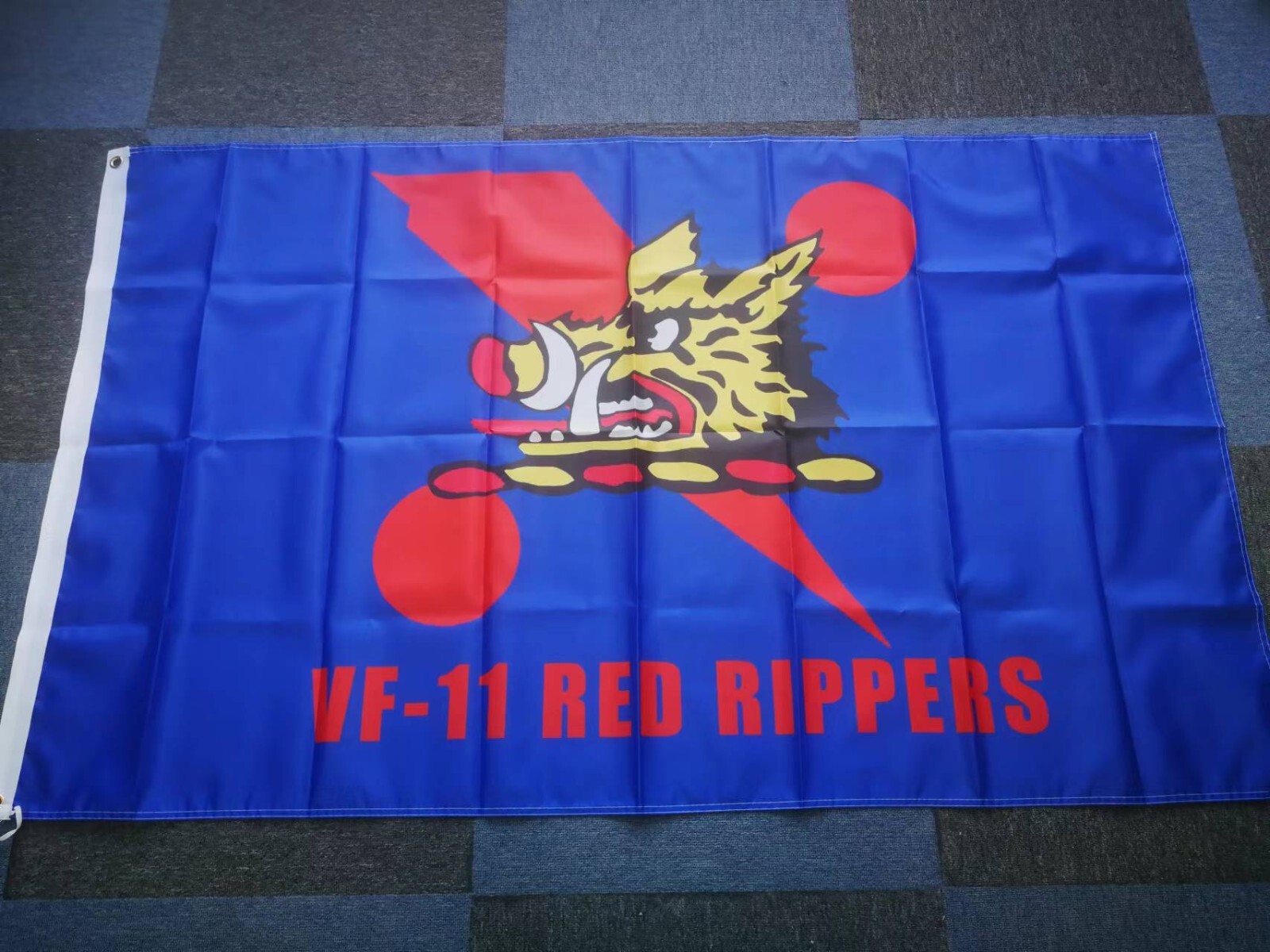 USN VF-11 Red Rippers 3x5 ft Flag Banner USN VF-11 Red Rippers 3x5 ft Flag Banner