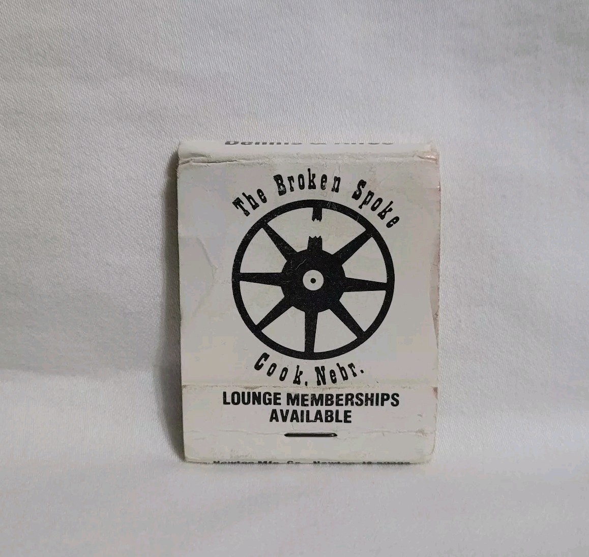 Vintage The Broken Spoke Restaurant Lounge Bar Matchbook Cook NE Advertising