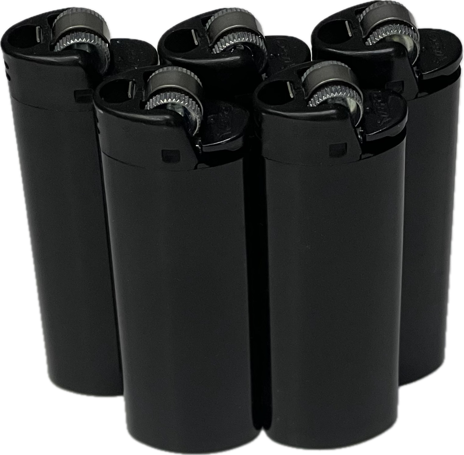 5 Pieces LIMITED EDITION All Black BiC Classic MAXi Lighter