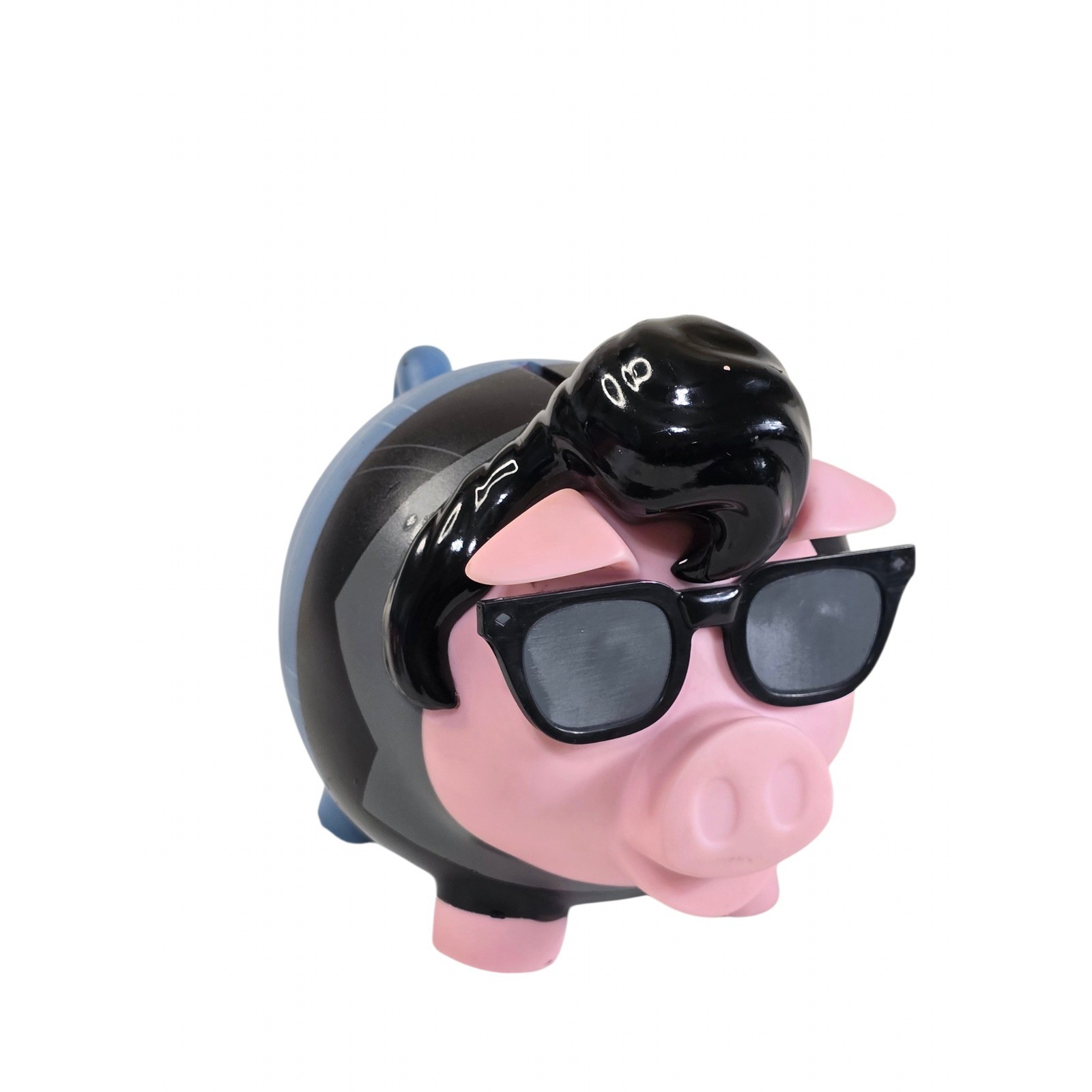 Old Navy Rock Star Piggy Bank 2013 Elvis Inspired Pompadour Sunglasses Pink Blue