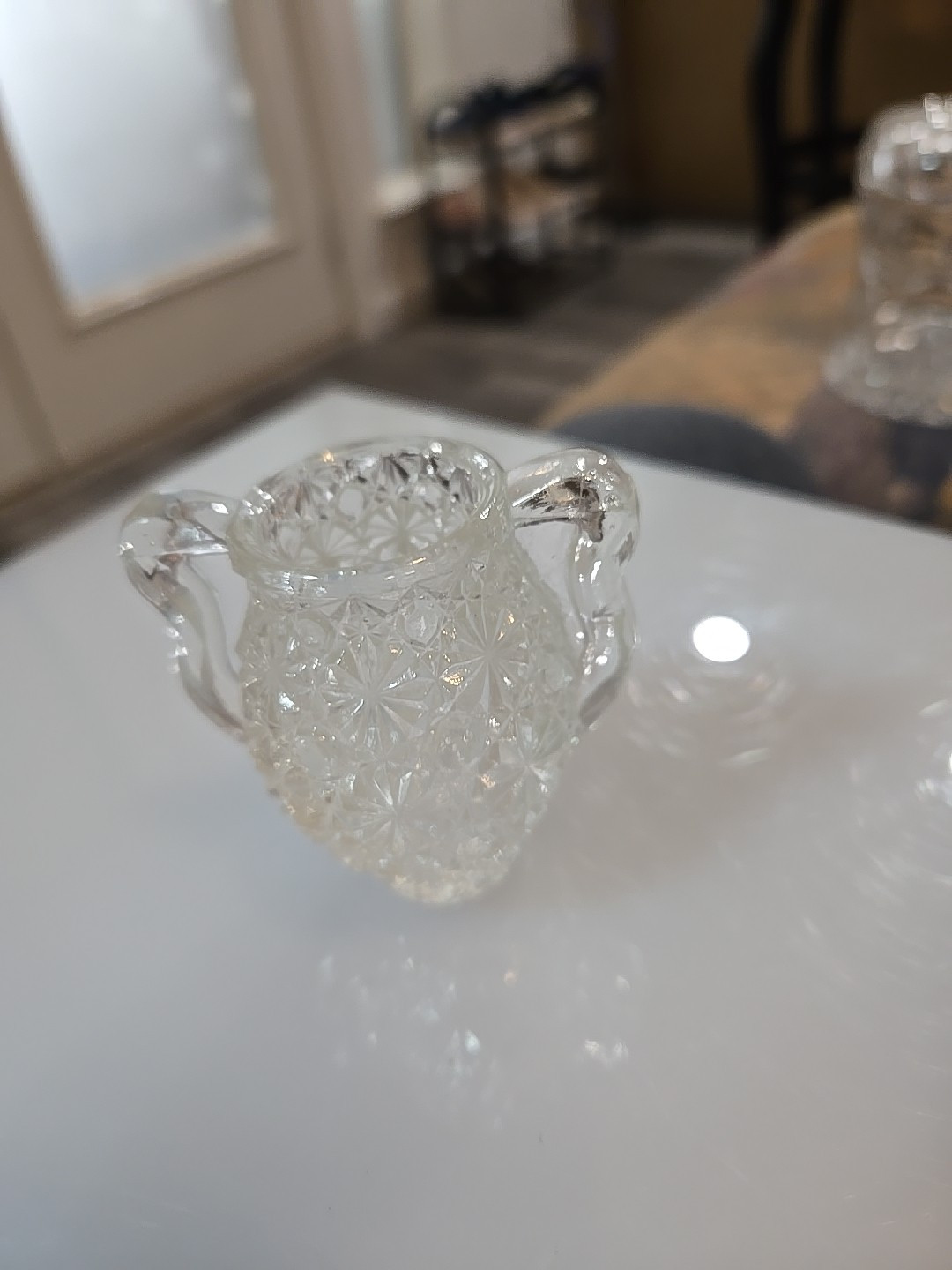 Vintage 2-1/2 Crystal Miniature Vase.