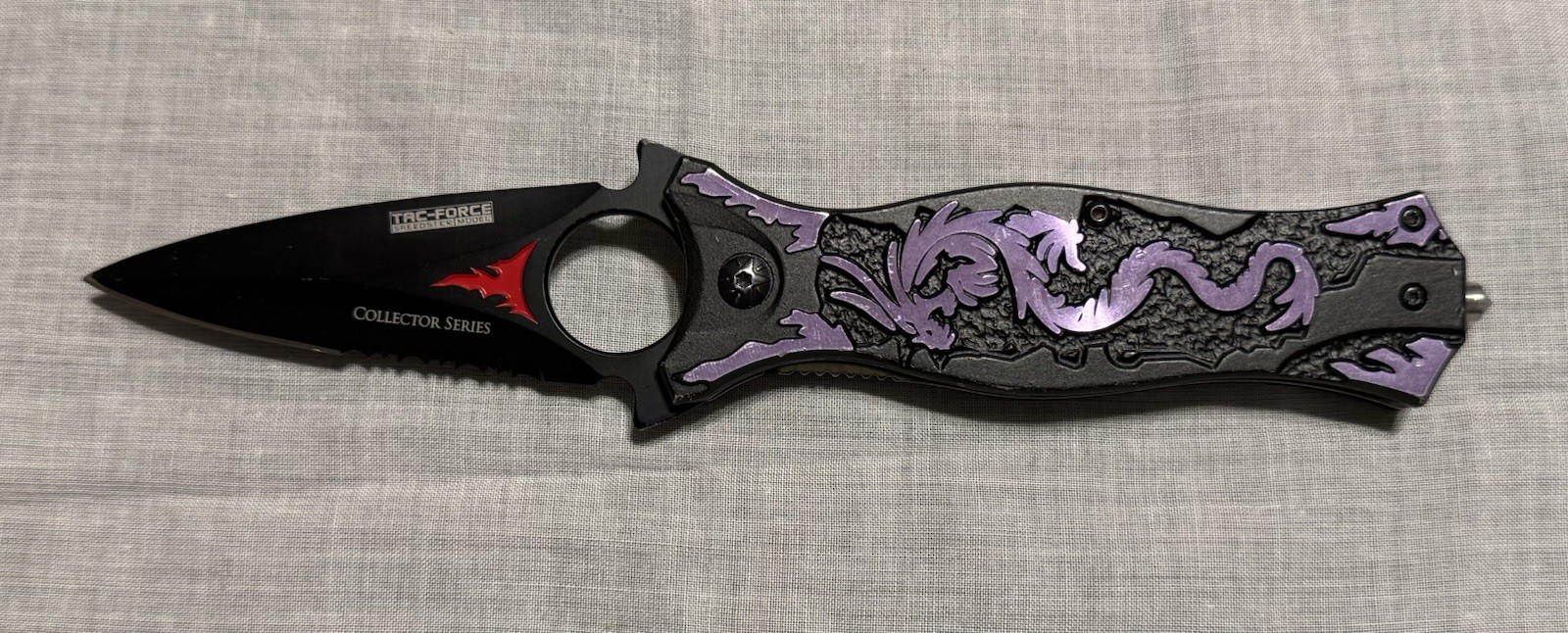 Tac-Force TF-707 Spring Assisted Purple Aluminum Pocket Knife Collectors Series