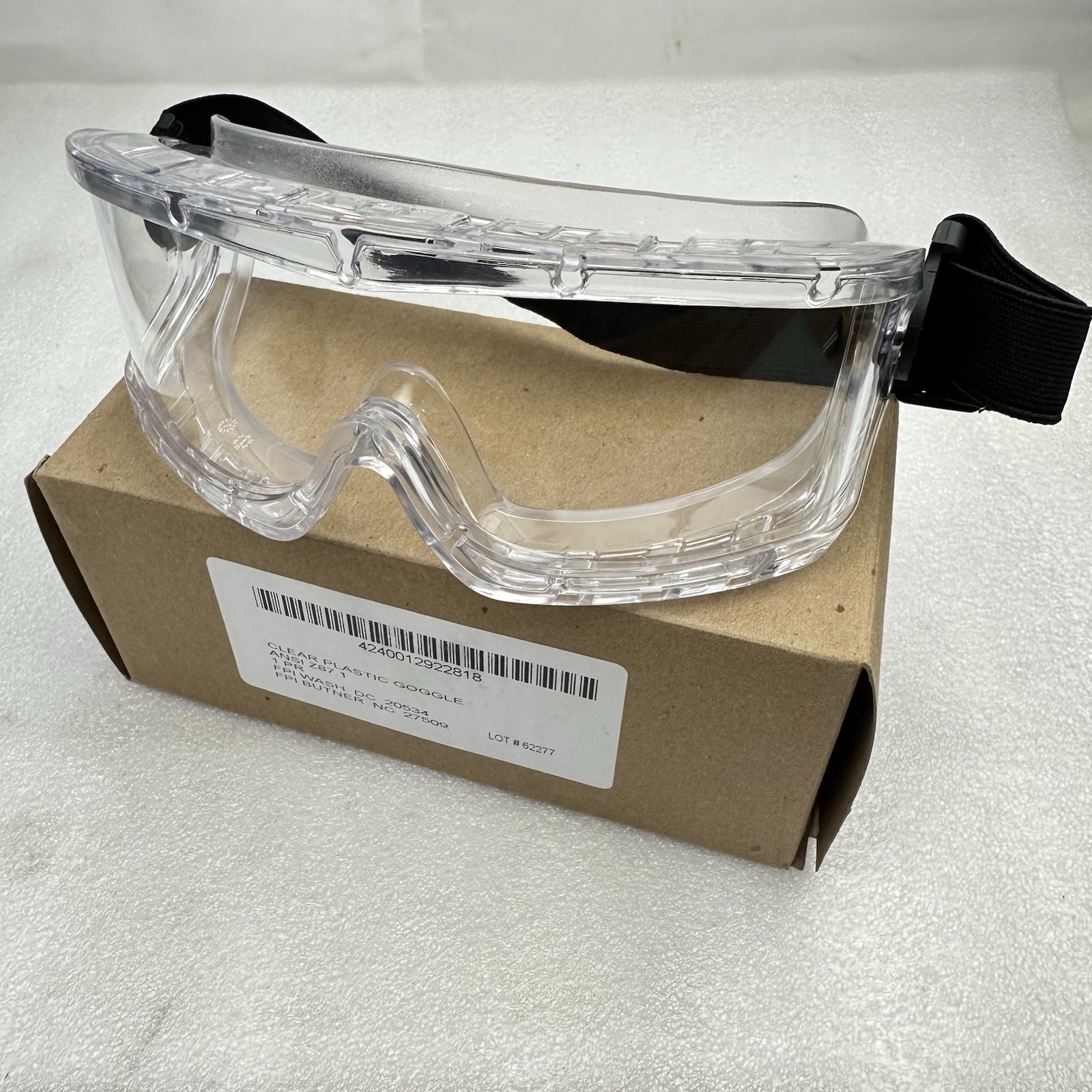 New Clear Plastic Goggles Goggle Safety Protective Eye Protection ANSI Z87.1