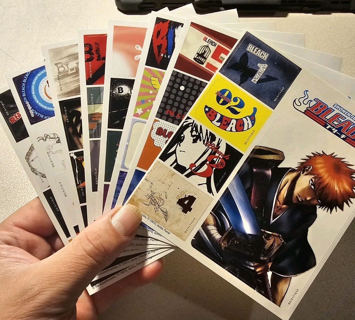 Bleach Sticker Set Vols 1-8 Episodes 1-32 Shonen Jump Ichigo Orihime Renji