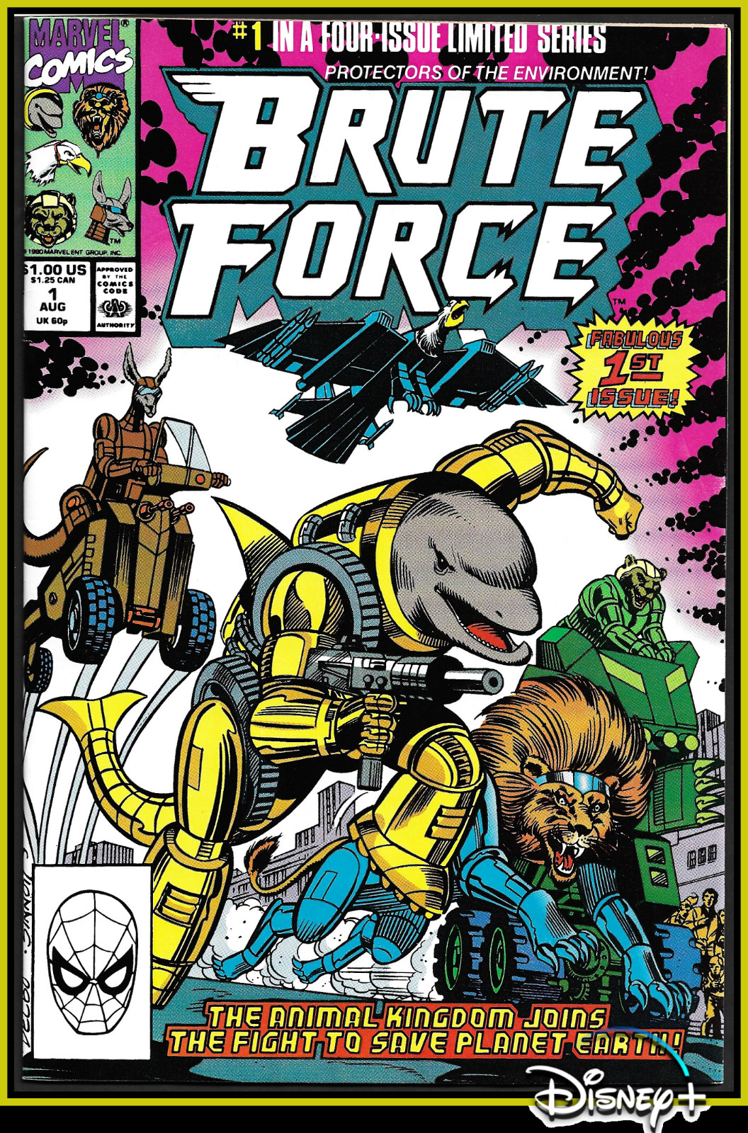 BRUTE FORCE #1 (1990) 1ST APPEARANCE WEAPON PLUS DISNEY MARVEL 616 9.2 NM- BRUTE FORCE #1 (1990) 1ST APPEARANCE WEAPON PLUS DISNEY MARVEL 616 9.2 NM-