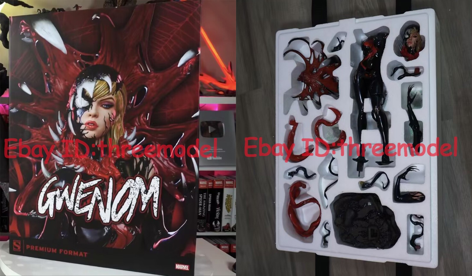 Sideshow 300908 Gwenom Marvel Spider-Gwen & Venom 56cm PF Statue IN STOCK