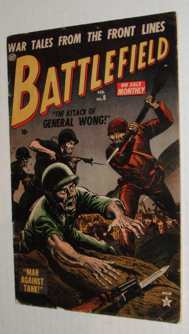 Battlefield # 8...VG  4.0 grader..1953 Atlas comic book--re