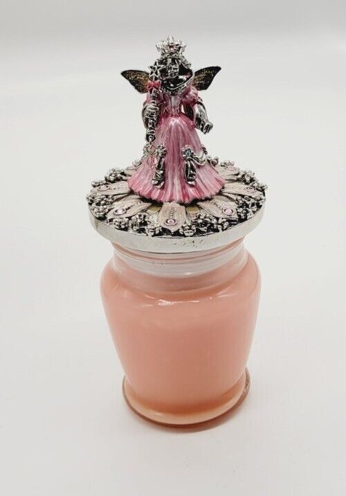 Vintage Kirks Folly FAIRY PRINCESS Votive with Original Candle Magical PINK